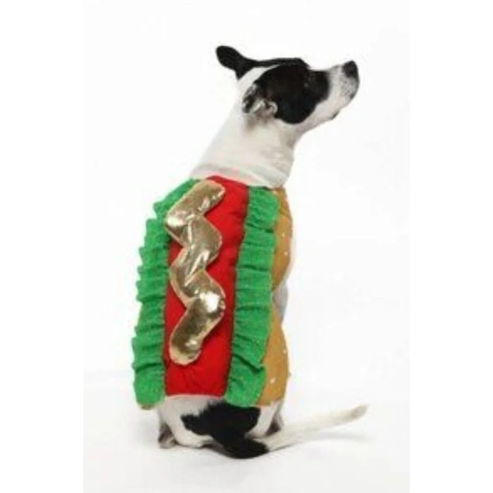 New Vibrant Life Hot Dog Costume Dog Medium 20–50 lb Halloween Funny New C160